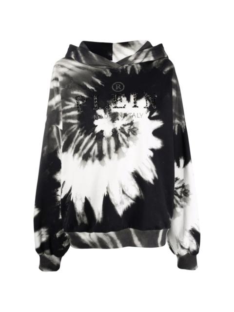 tie dye print hoodie