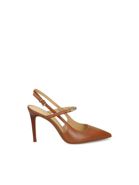 MICHAEL KORS Dina Flex studded leather court pumps