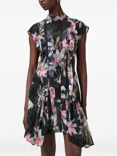 ALLSAINTS floral-print pleated dress
