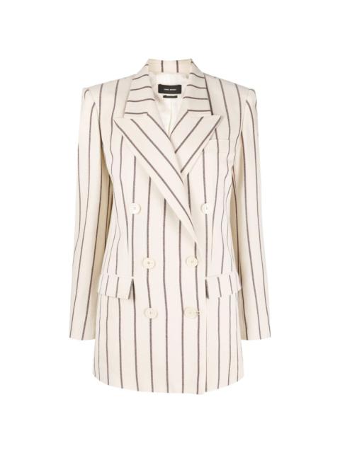 Nevim pinstripe double-breasted blazer