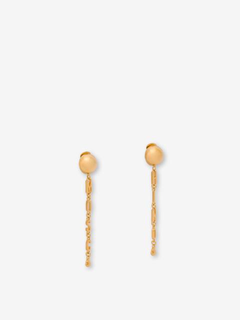 Moschino METAL DROP EARRINGS