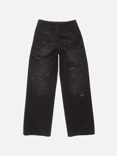 Acne Studios Washed cotton trousers - Black