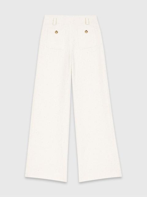 maje Lurex tweed trousers
