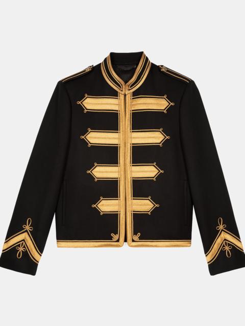 The Kooples OFFICER STYLE BLACK WOOL JACKET