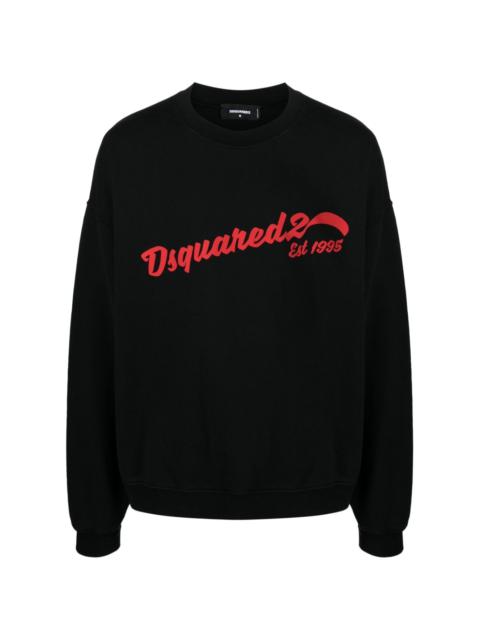 DSQUARED2 logo-print cotton sweatshirt
