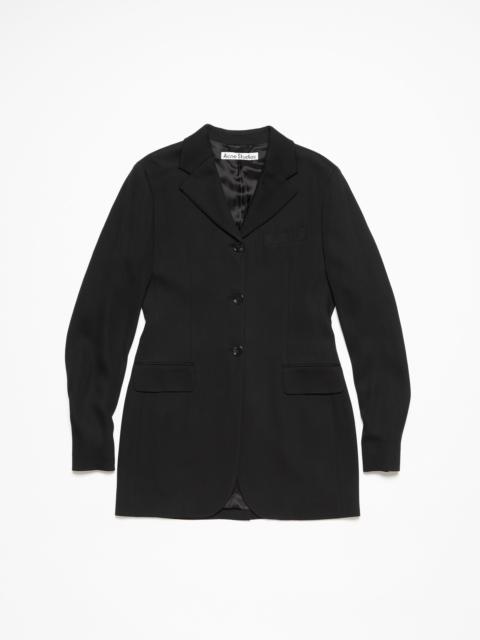 Fitted suit jacket - Black