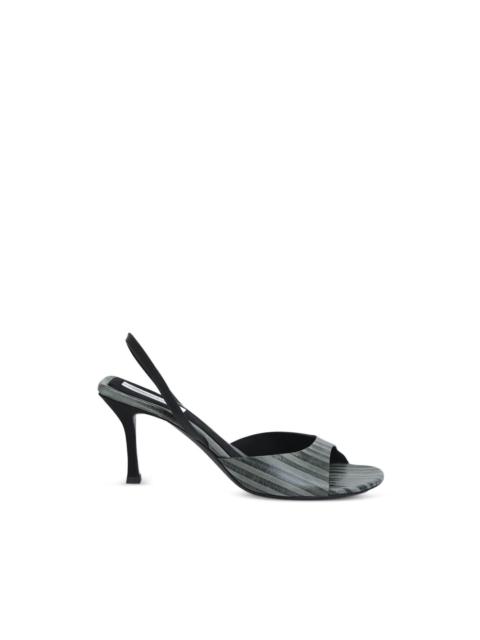CHRISTOPHER ESBER Lila stripe-print slingback pumps