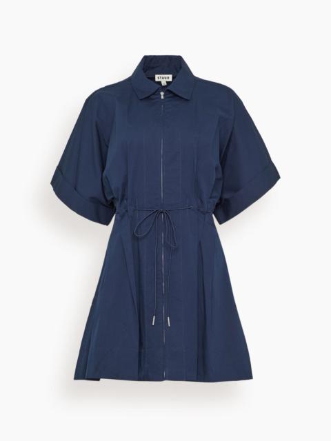 STAUD Cori Dress in Navy