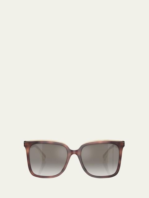 Brunello Cucinelli Mirrored Acetate Square Sunglasses