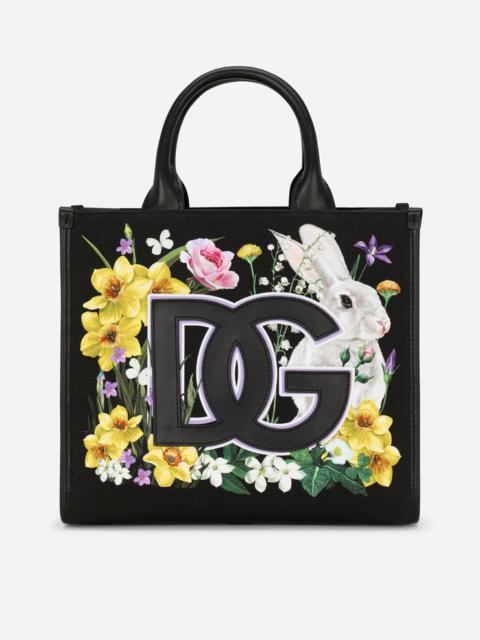 Dolce & Gabbana Printed canvas DG Daily shopper
