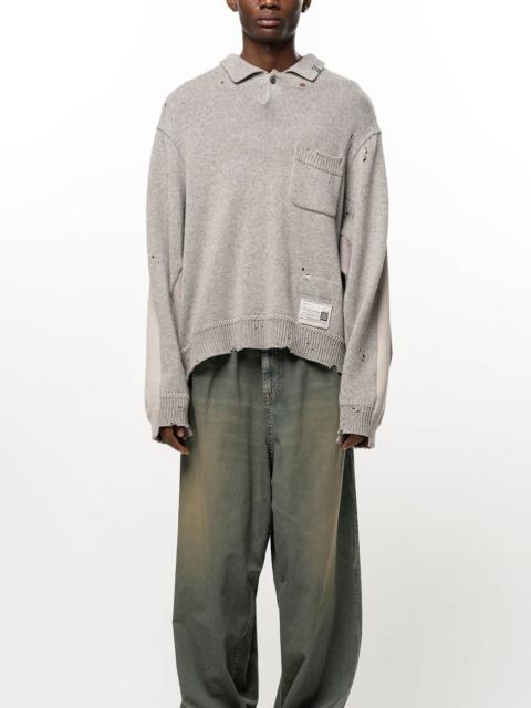 Maison MIHARAYASUHIRO Sweatshirt Combined Knit Sweater