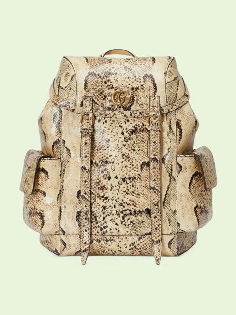 GUCCI Python backpack with Double G