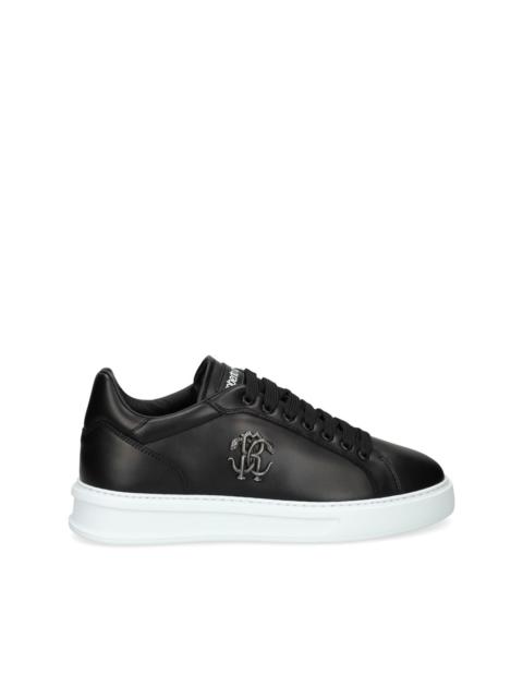 Roberto Cavalli logo-plaque trainers