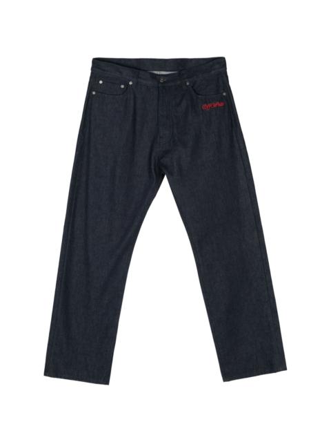 Off-White embroidered-logo jeans