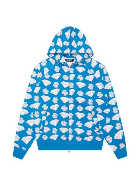 BILLIONAIRE BOYS CLUB DIAMONDS & DOLLARS ZIP-THROUGH HOOD