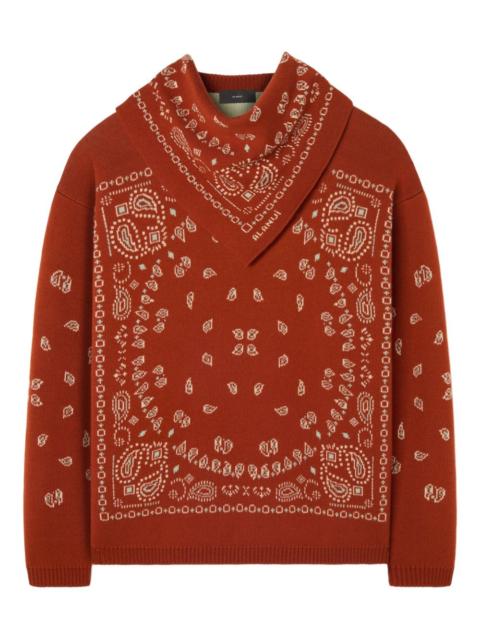 Alanui bandana jacquard sweater