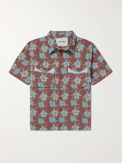 Story mfg. Coch Floral-Print Organic Cotton Shirt