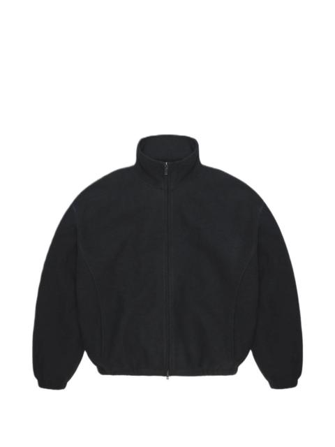 RAINS fleece-texture high-neck jacket