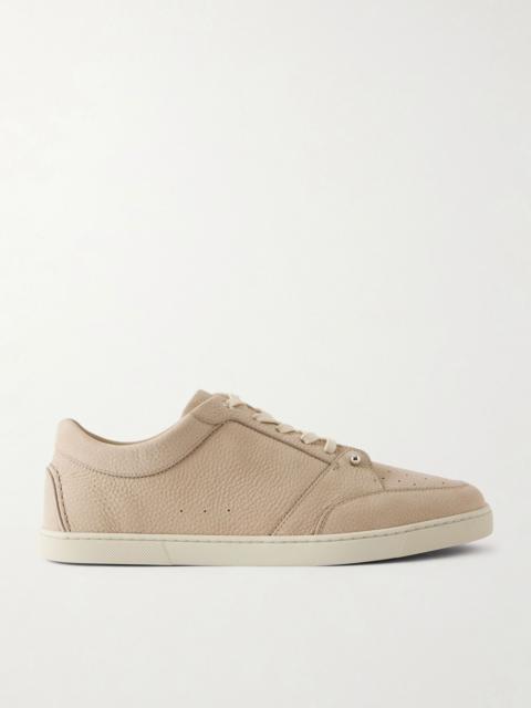 Chambelisneak Embellished Nubuck Sneakers Beige