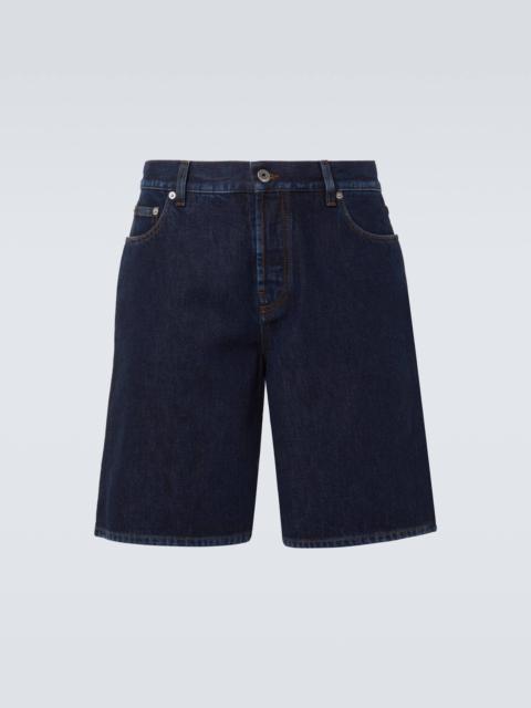 Burberry Mid-rise denim shorts