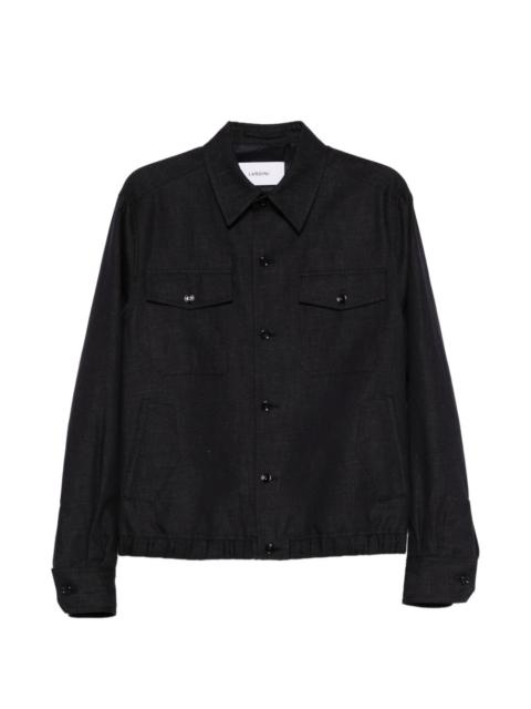 LARDINI button pocket cotton jacket