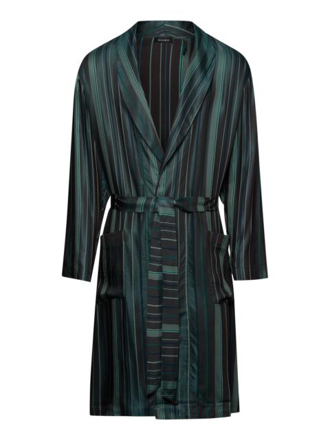HANRO Selection Silk Blend Striped Robe