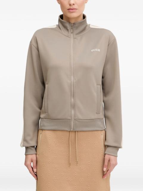 GUESS USA zip striped top