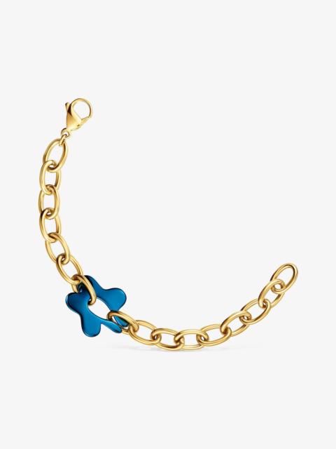 TOUS Blue and gold-colored steel flower Bracelet TOUS Strain
