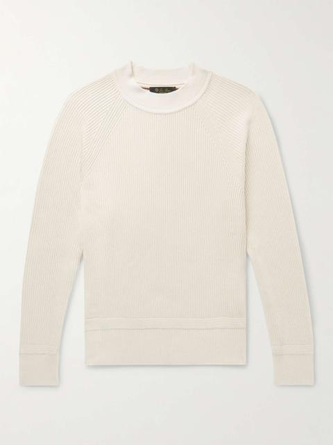 Ribbed Silk Sweater