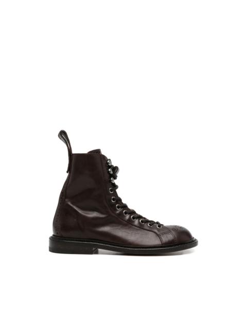 VERSACE lace-up brogue boots
