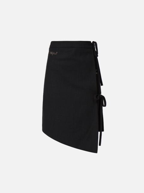EVISU Asymmetric Wrap Skirt