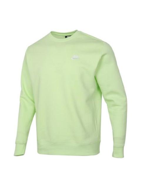 Nike Nike Sportswear Club Fleece Stay Warm Sports Pullover Round Neck Green BV2663-383