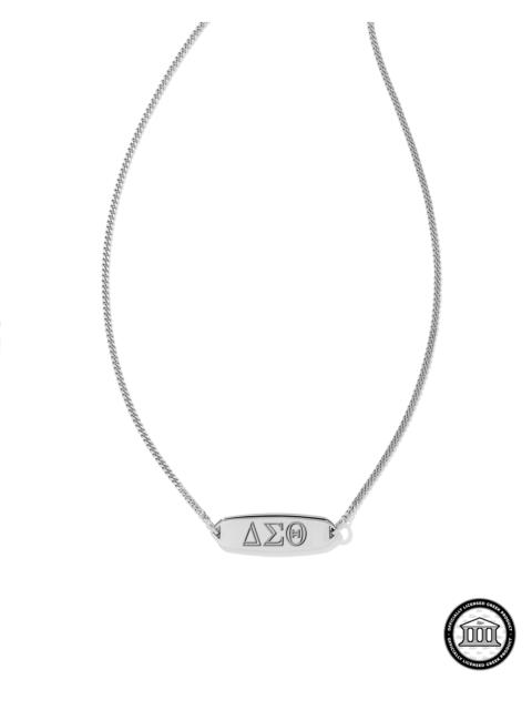KENDRA SCOTT Delta Sigma Theta Pendant Necklace in Sterling Silver