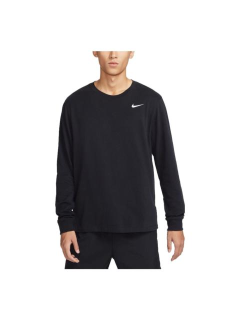 Nike Nike Dri-FIT UV 긴 소매 밀러 운영하는 티셔츠 '블랙' BV7970-010