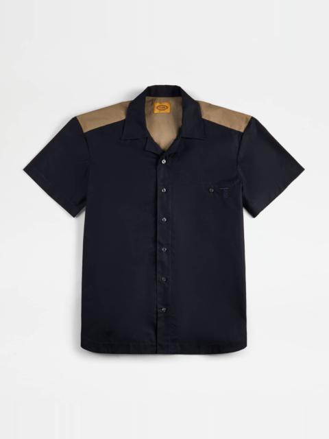 Tod's BOWLING COLLAR SHIRT - BLUE