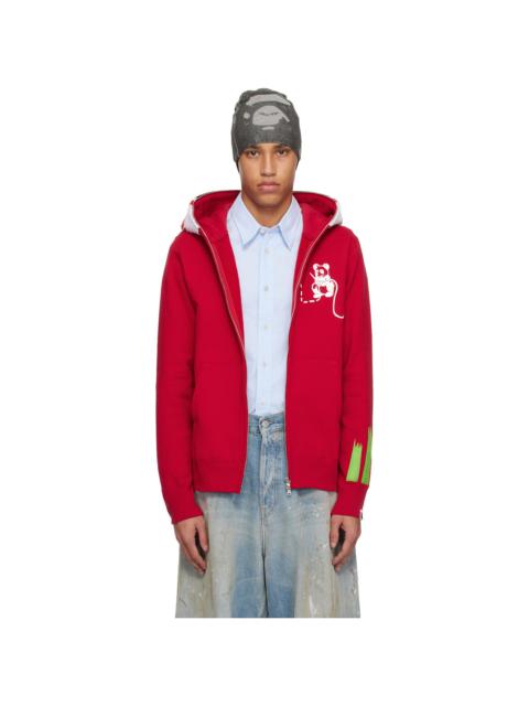 A BATHING APE® Red Panda Full Zip Hoodie