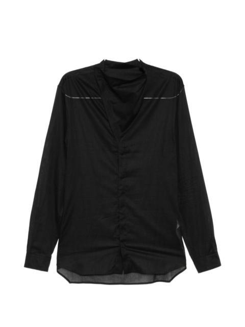 Rick Owens high neck island shirt