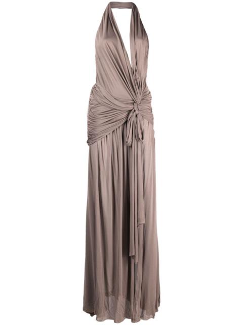 Blumarine halterneck backless gown