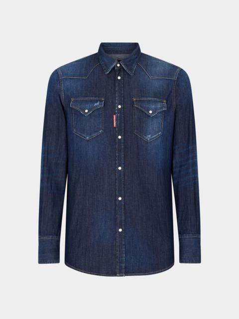 DARK CLASSIC WASH WESTERN SHIRT