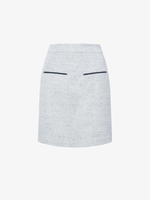 Proenza Schouler Judith Skirt in Melange Visocose Linen