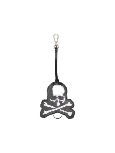 MASTERMIND WORLD skull-patch leather keyring