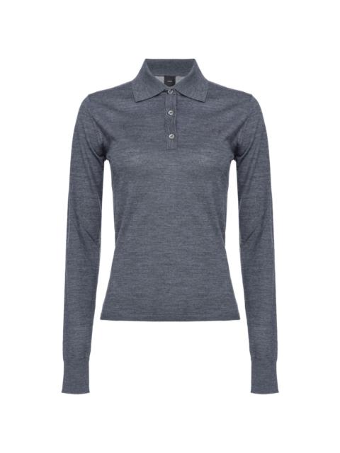 Liquoroso wool polo top