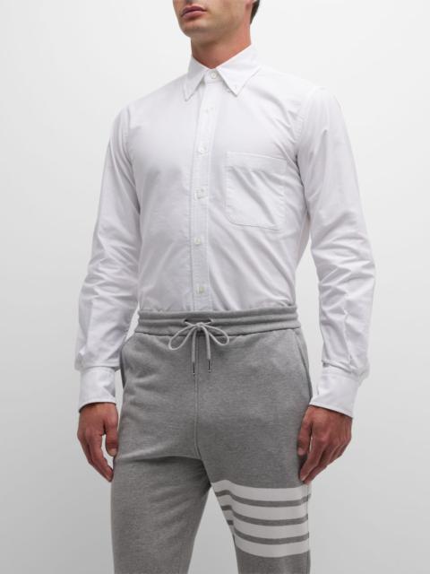 Thom Browne Men's Classic Sport Shirt w/ Stripes