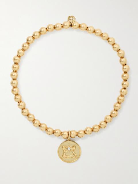 SYDNEY EVAN Gemini 14-karat Gold Diamond Bracelet