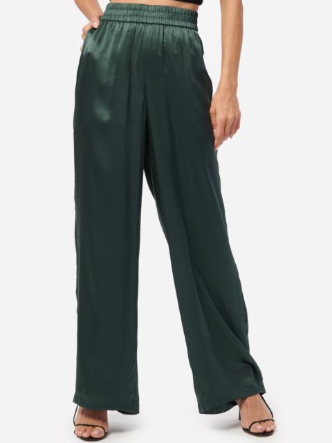 CAMI NYC BLEECKER SILK PANT HUNTER