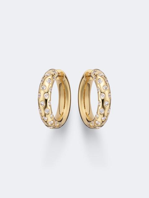 ANITA KO Cosmo 18kt gold hoop earrings with diamonds