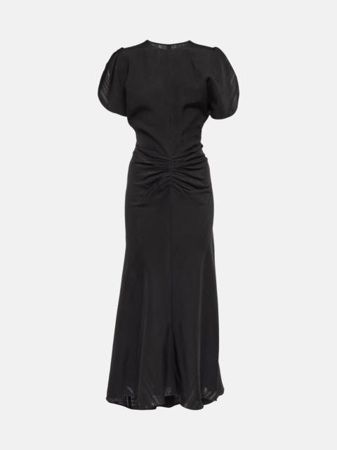 Victoria Beckham Crêpe midi dress