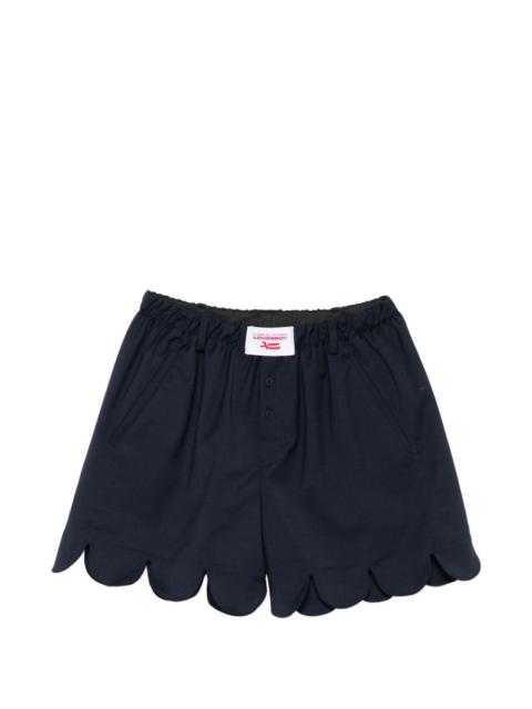 CHARLES JEFFREY LOVERBOY scalloped shorts