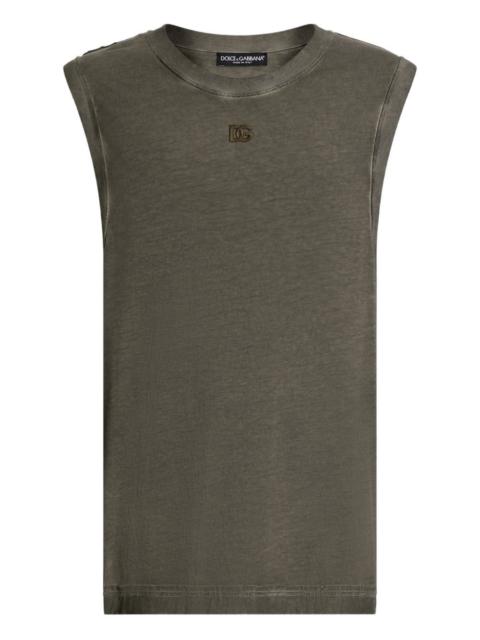 Dolce & Gabbana logo-appliqué top