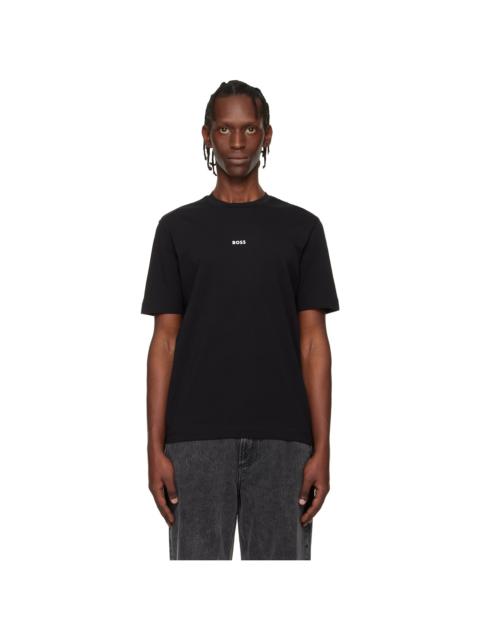 BOSS Black Contrast Logo Stretch-Cotton T-shirt